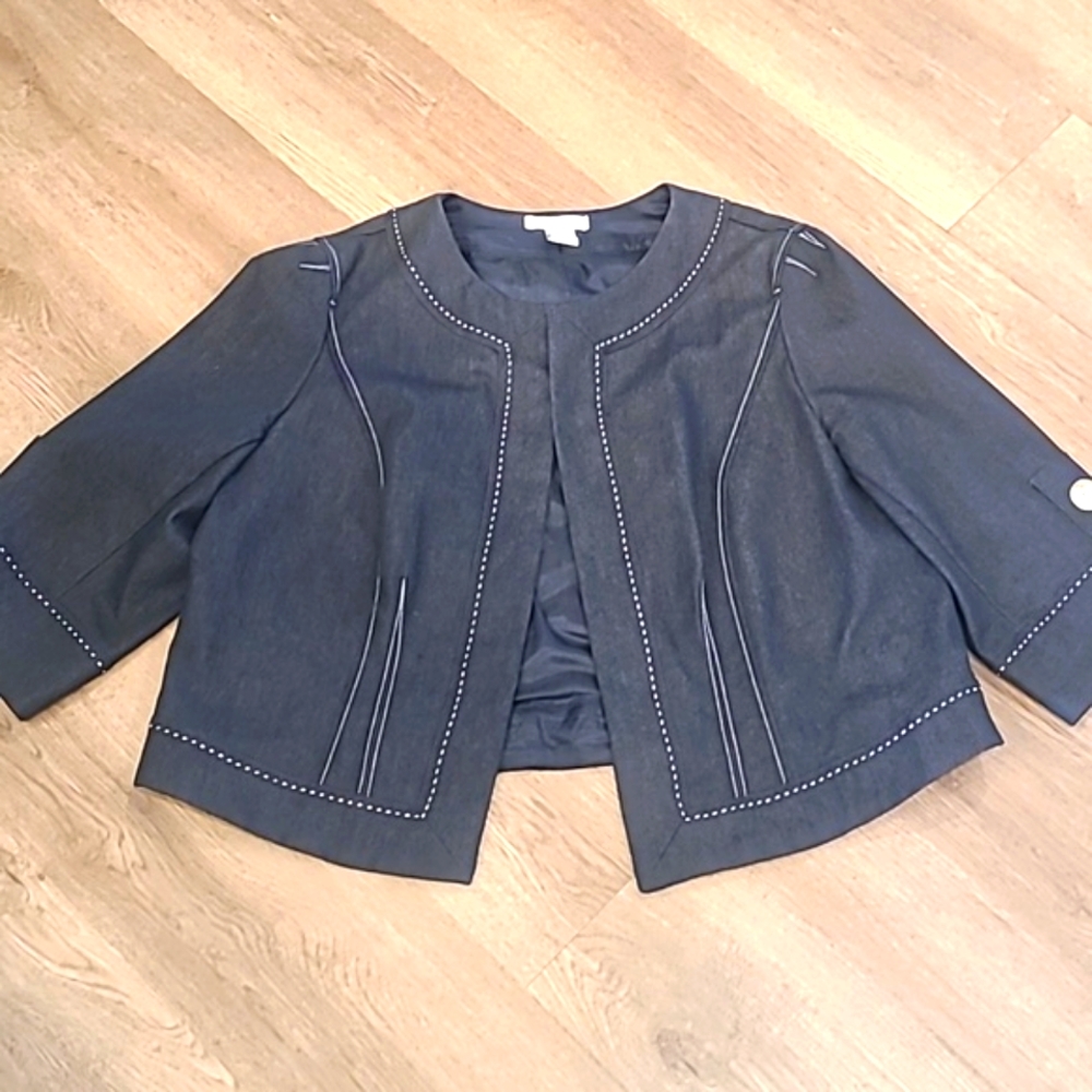 Dressbarn 1X Dark Wash Blazer